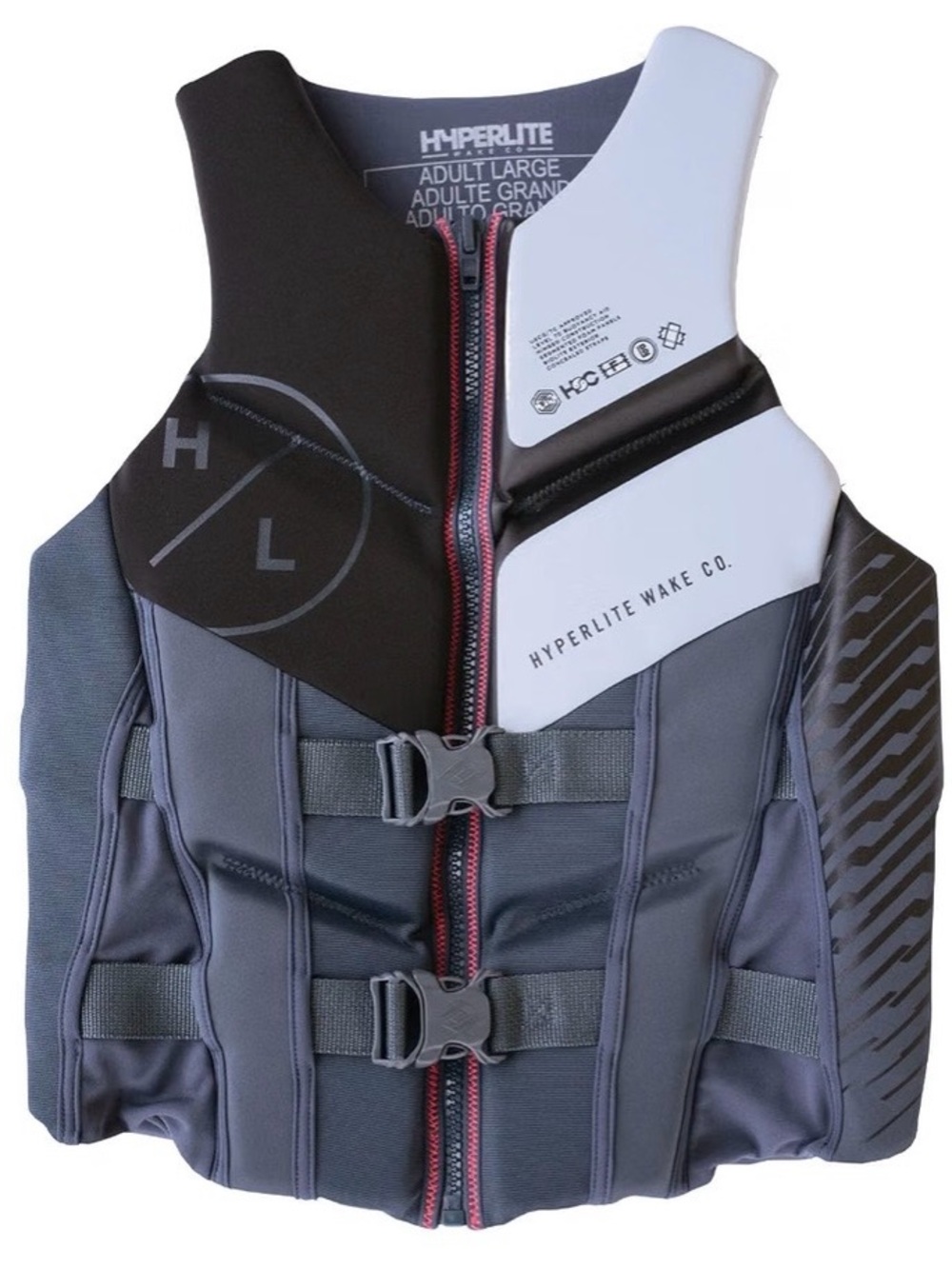Hyperlite Wake Co Elite Life Vest Adult XXL Wakeboard PFD USCG Level 70 Wakesurf
